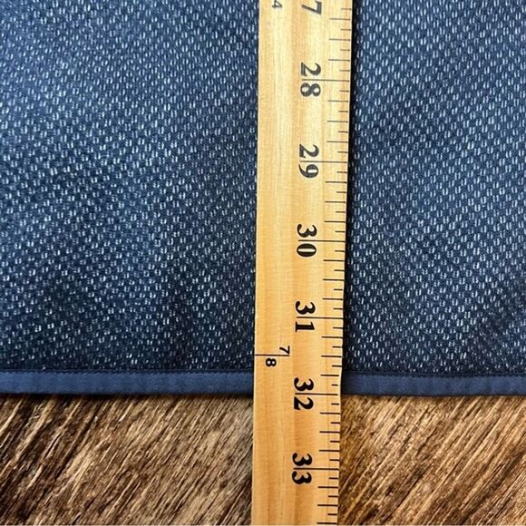 Duluth Trading Mens Threshold Fleece Vest Navy Blue Half Zip Sz L Tall - Picture 7 of 7